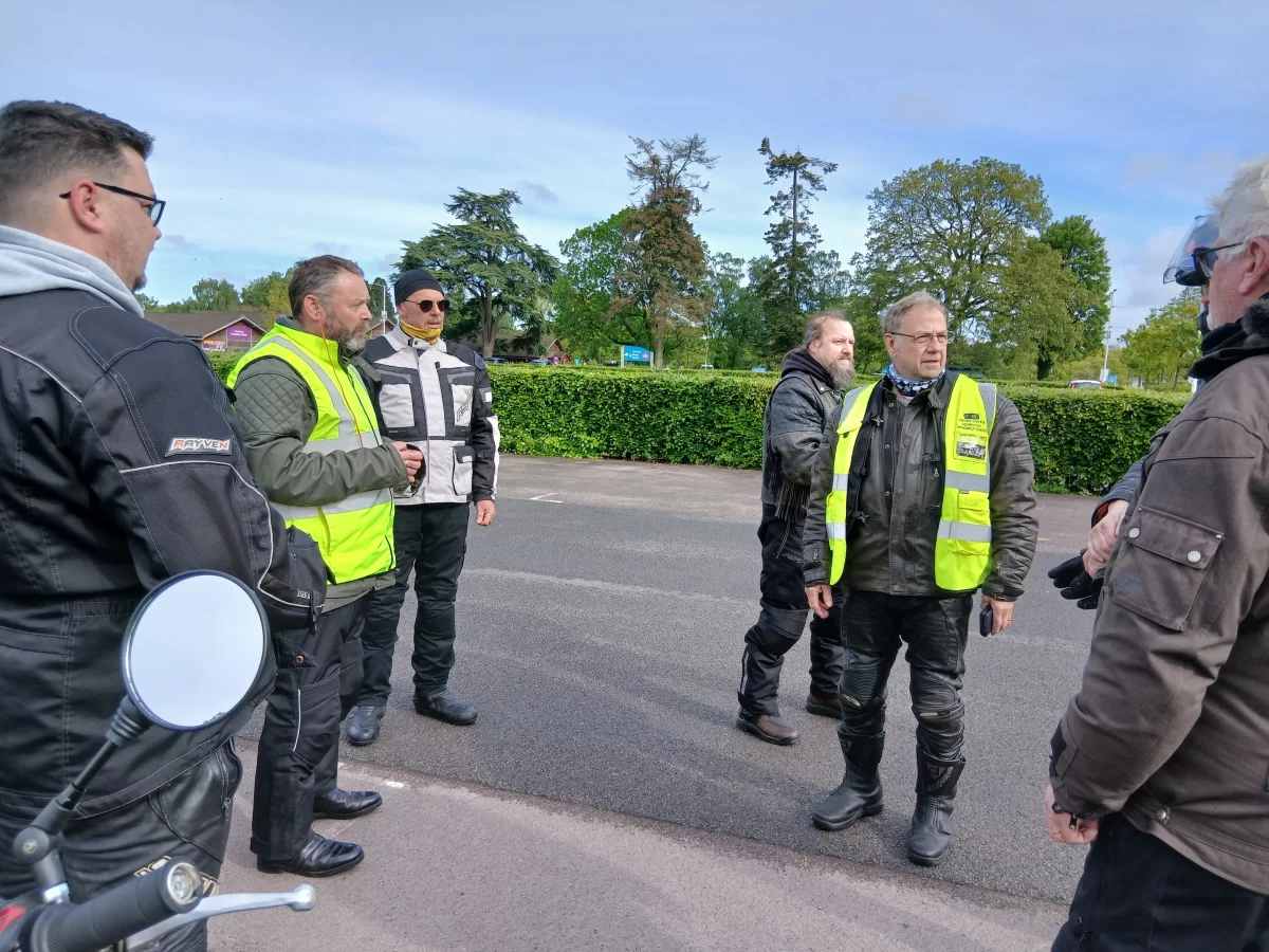 Riders gathered together at the event