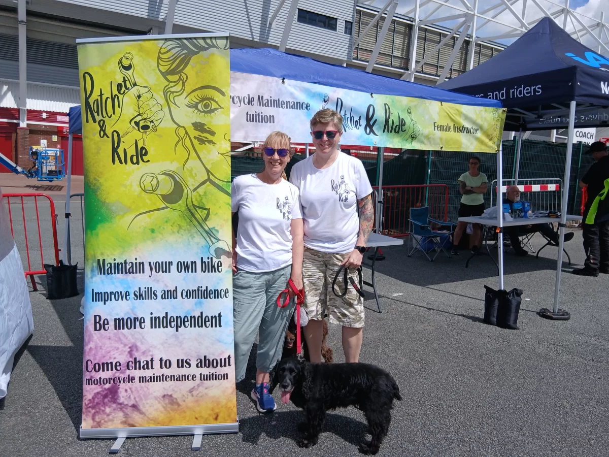 Ratchet and Ride stand at the event