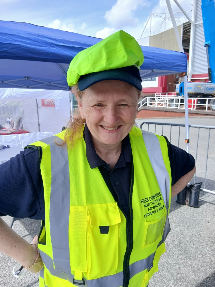 NSADR volunteer smiling at the event